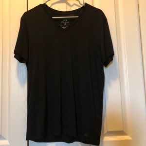 4 Armani exchange black Pima shirts size medium